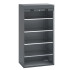 40201011 - CUBIO Armoire SMR-10620-2 - Avec Porte Rideau et 4 Tablettes - LxPxH 1050x650x2000mm - Full Gris Anthracite RAL 7016 40201011 - CUBIO Armoire SMR-10620-2 - Avec Porte Rideau et 4 Tablettes - LxPxH 1050x650x2000mm - Full Gris Anthracite RAL 7016