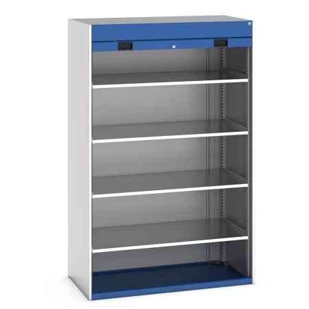 40201013 - CUBIO Armoire SMR-13620-1 - Avec Porte Rideau et 4 Tablettes - LxPxH 1300x650x2000mm - Bleu Gentiane RAL 5010 40201013 - CUBIO Armoire SMR-13620-1 - Avec Porte Rideau et 4 Tablettes - LxPxH 1300x650x2000mm - Bleu Gentiane RAL 5010