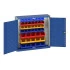 40031065 - Armoire Murale à Bacs CUBIO - Avec Fond à Bacs et 43 Bacs - LxPxH 1050x325x1000mm - Bleu Gentiane RAL 5010 40031065 - Armoire Murale à Bacs CUBIO - Avec Fond à Bacs et 43 Bacs - LxPxH 1050x325x1000mm - Bleu Gentiane RAL 5010