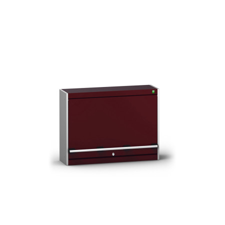40031071 - CUBIO Caisson mural - Avec Fond à Bacs et Porte battante - LxPxH 800x325x600mm - Rouge Pourpre RAL 3004 40031071 - CUBIO Caisson mural - Avec Fond à Bacs et Porte battante - LxPxH 800x325x600mm - Rouge Pourpre RAL 3004