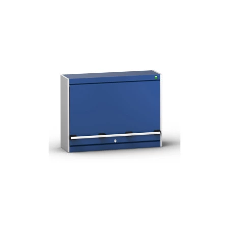 40031087 - CUBIO Caisson mural - Avec Fond à Bacs et Porte battante - LxPxH 1050x325x600mm - Bleu Gentiane RAL 5010 40031087 - CUBIO Caisson mural - Avec Fond à Bacs et Porte battante - LxPxH 1050x325x600mm - Bleu Gentiane RAL 5010
