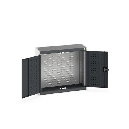 40031061 - Armoire Murale à Bacs CUBIO - Avec Fond à Bacs - LxPxH 800x325x700mm - Gris Anthracite RAL 7016