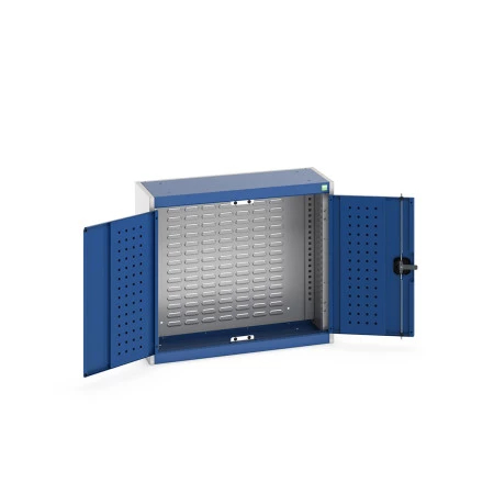 40031061 - Armoire Murale à Bacs CUBIO - Avec Fond à Bacs - LxPxH 800x325x700mm - Bleu Gentiane RAL 5010 40031061 - Armoire Murale à Bacs CUBIO - Avec Fond à Bacs - LxPxH 800x325x700mm - Bleu Gentiane RAL 5010