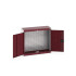40031061 - Armoire Murale à Bacs CUBIO - Avec Fond à Bacs - LxPxH 800x325x700mm - Rouge Pourpre RAL 3004 40031061 - Armoire Murale à Bacs CUBIO - Avec Fond à Bacs - LxPxH 800x325x700mm - Rouge Pourpre RAL 3004