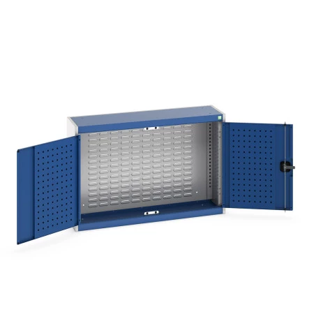 40031056 - Armoire Murale à Bacs CUBIO - Avec Fond à Bacs - LxPxH 1050x325x700mm - Bleu Gentiane RAL 5010 40031056 - Armoire Murale à Bacs CUBIO - Avec Fond à Bacs - LxPxH 1050x325x700mm - Bleu Gentiane RAL 5010