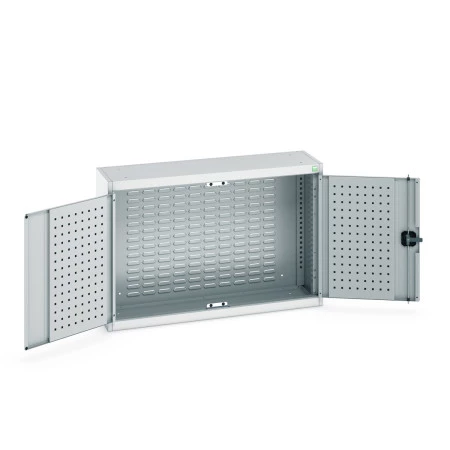 40031056 - Armoire Murale à Bacs CUBIO - Avec Fond à Bacs - LxPxH 1050x325x700mm - Gris Clair RAL 7035 40031056 - Armoire Murale à Bacs CUBIO - Avec Fond à Bacs - LxPxH 1050x325x700mm - Gris Clair RAL 7035
