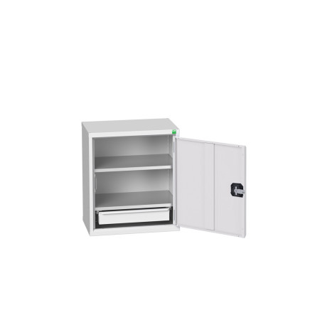 16929003 - Armoire Murale Eco - Avec 2 Tablettes, 1 Tiroir - LxPxH 525x350x600mm - Gris Clair RAL 7035 16929003 - Armoire Murale Eco - Avec 2 Tablettes, 1 Tiroir - LxPxH 525x350x600mm - Gris Clair RAL 7035