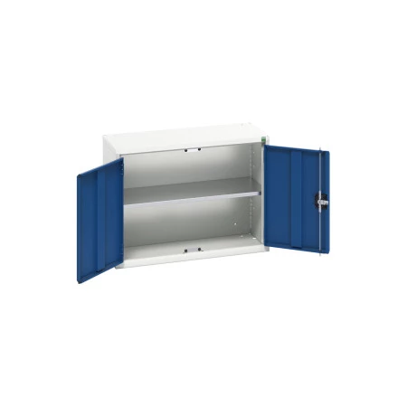 16929101 - Armoire Murale Eco - Avec 1 Tablette - LxPxH 800x350x600mm - Bleu Gentiane RAL 5010 16929101 - Armoire Murale Eco - Avec 1 Tablette - LxPxH 800x350x600mm - Bleu Gentiane RAL 5010