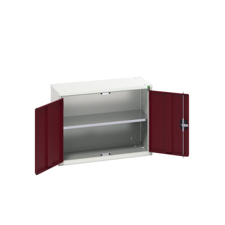 16929101 - Armoire Murale Eco - Avec 1 Tablette - LxPxH 800x350x600mm - Rouge Pourpre RAL 3004 16929101 - Armoire Murale Eco - Avec 1 Tablette - LxPxH 800x350x600mm - Rouge Pourpre RAL 3004