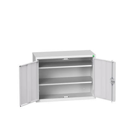 16929102 - Armoire Murale Eco - Avec 2 Tablettes - LxPxH 800x350x600mm - Gris Clair RAL 7035 16929102 - Armoire Murale Eco - Avec 2 Tablettes - LxPxH 800x350x600mm - Gris Clair RAL 7035