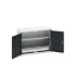 16929103 - Armoire Murale Eco - Avec 2 Tablettes, 1 Tiroir - LxPxH 800x350x600mm - Gris Anthracite RAL 7016 16929103 - Armoire Murale Eco - Avec 2 Tablettes, 1 Tiroir - LxPxH 800x350x600mm - Gris Anthracite RAL 7016