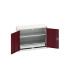 16929103 - Armoire Murale Eco - Avec 2 Tablettes, 1 Tiroir - LxPxH 800x350x600mm - Rouge Pourpre RAL 3004 16929103 - Armoire Murale Eco - Avec 2 Tablettes, 1 Tiroir - LxPxH 800x350x600mm - Rouge Pourpre RAL 3004