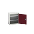 16929002 - Armoire Murale Eco - Avec 2 Tablettes - LxPxH 525x350x600mm - Rouge Pourpre RAL 3004 16929002 - Armoire Murale Eco - Avec 2 Tablettes - LxPxH 525x350x600mm - Rouge Pourpre RAL 3004
