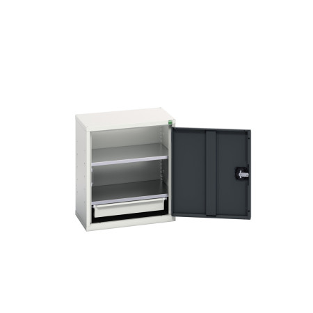 16929003 - Armoire Murale Eco - Avec 2 Tablettes, 1 Tiroir - LxPxH 525x350x600mm - Gris Anthracite RAL 7016 16929003 - Armoire Murale Eco - Avec 2 Tablettes, 1 Tiroir - LxPxH 525x350x600mm - Gris Anthracite RAL 7016