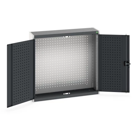 40031062 - Armoire Murale Perfo CUBIO - Avec Fond Perfo - LxPxH 1050x525x1000mm - Gris Anthracite RAL 7016