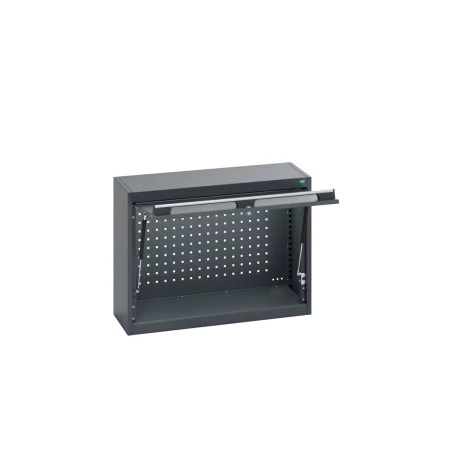 40031088 - CUBIO Caisson mural - Avec Fond Perfo et Porte battante - LxPxH 800x325x600mm - Full Gris Anthracite RAL 7016 40031088 - CUBIO Caisson mural - Avec Fond Perfo et Porte battante - LxPxH 800x325x600mm - Full Gris Anthracite RAL 7016