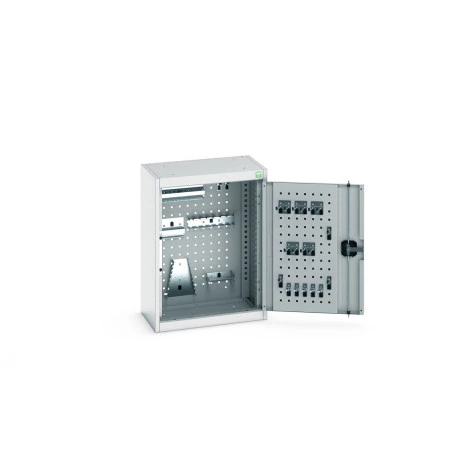 40031076 - Armoire Murale Perfo CUBIO - Avec Fond Perfo et 20 accessoires - LxPxH 525x325x700mm - Gris Clair RAL 7035 40031076 - Armoire Murale Perfo CUBIO - Avec Fond Perfo et 20 accessoires - LxPxH 525x325x700mm - Gris Clair RAL 7035