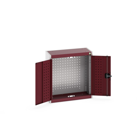 40031058 - Armoire Murale Perfo CUBIO - Avec Fond Perfo - LxPxH 650x325x700mm - Rouge Pourpre RAL 3004 40031058 - Armoire Murale Perfo CUBIO - Avec Fond Perfo - LxPxH 650x325x700mm - Rouge Pourpre RAL 3004