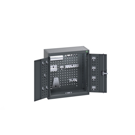 40031078 - Armoire Murale Perfo CUBIO - Avec Fond Perfo et 20 accessoires - LxPxH 650x325x700mm - Full Gris Anthracite RAL 7016 40031078 - Armoire Murale Perfo CUBIO - Avec Fond Perfo et 20 accessoires - LxPxH 650x325x700mm - Full Gris Anthracite RAL 7016