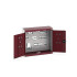 40031066 - Armoire Murale Perfo CUBIO - Avec Fond Perfo et 20 accessoires - LxPxH 800x325x700mm - Rouge Pourpre RAL 3004 40031066 - Armoire Murale Perfo CUBIO - Avec Fond Perfo et 20 accessoires - LxPxH 800x325x700mm - Rouge Pourpre RAL 3004