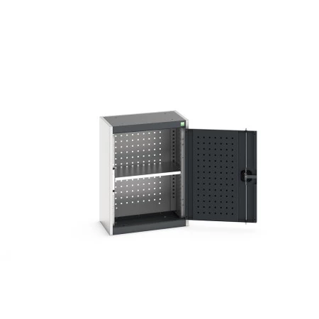 40031077 - Armoire Murale Perfo CUBIO - Avec Fond Perfo et 1 Tablette - LxPxH 525x325x700mm - Gris Anthracite RAL 7016 40031077 - Armoire Murale Perfo CUBIO - Avec Fond Perfo et 1 Tablette - LxPxH 525x325x700mm - Gris Anthracite RAL 7016