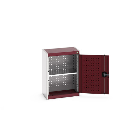 40031077 - Armoire Murale Perfo CUBIO - Avec Fond Perfo et 1 Tablette - LxPxH 525x325x700mm - Rouge Pourpre RAL 3004 40031077 - Armoire Murale Perfo CUBIO - Avec Fond Perfo et 1 Tablette - LxPxH 525x325x700mm - Rouge Pourpre RAL 3004