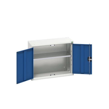16926102 - Armoire Murale VERSO - Avec 1 Tablette - LxPxH 800x350x600mm - Bleu Gentiane RAL 5010 16926102 - Armoire Murale VERSO - Avec 1 Tablette - LxPxH 800x350x600mm - Bleu Gentiane RAL 5010