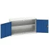 16926202 - Armoire Murale VERSO - Avec 1 Tablette - LxPxH 1050x350x600mm - Bleu Gentiane RAL 5010 16926202 - Armoire Murale VERSO - Avec 1 Tablette - LxPxH 1050x350x600mm - Bleu Gentiane RAL 5010