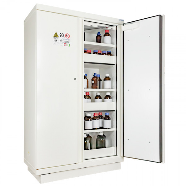 Armoire De Sécurité Anti-feu 60L – Coffre Ignifuge Avec 2 étagères, Serrure à Clé, Pour Produits Inflammables (43x43x56 Cm) - 5