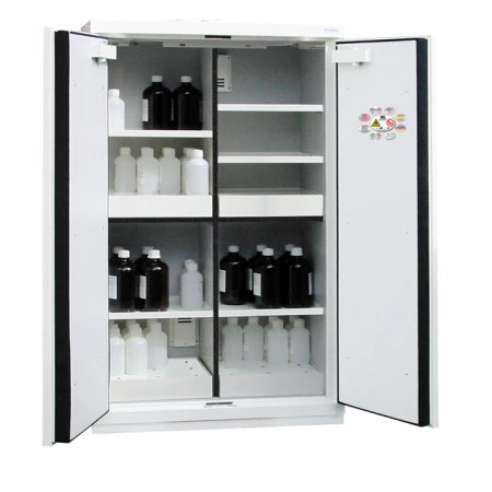 Armoire haute de sécurité pour produits dangereux, produits inflammables, corrosifs et toxiques. Armoire haute de sécurité pour produits dangereux, produits inflammables, corrosifs et toxiques.