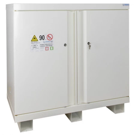 Armoire de sécurité comptoir pour produits inflammbles haute 2 portes, 90 minutes,2 étagères. Armoire de sécurité comptoir pour produits inflammbles haute 2 portes, 90 minutes,2 étagères.
