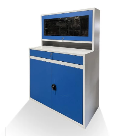 Armoire informatique double écran 24 pouces