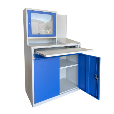 Armoire informatique double pour environnement poussiéreux. Elle sera l'équipement parfait pour la longévité de votre matériel informatique. Armoire robuste fermant à clés ( fermeture 3 points des portes battantes) Armoire informatique double pour environnement poussiéreux. Elle sera l'équipement parfait pour la longévité de votre matériel informatique. Armoire robuste fermant à clés ( fermeture 3 points des portes battantes)