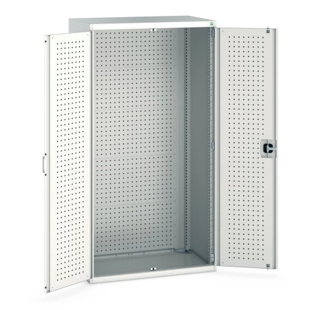 40021102 - Armoire CUBIO SMF-10620-13 - Avec Portes Perfo et Fond Perfo - LxPxH 1050x650x2000mm - Gris Clair RAL 7035 40021102 - Armoire CUBIO SMF-10620-13 - Avec Portes Perfo et Fond Perfo - LxPxH 1050x650x2000mm - Gris Clair RAL 7035