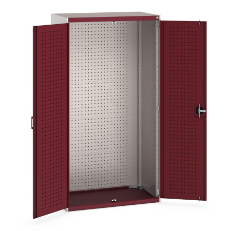 40021102 - Armoire CUBIO SMF-10620-13 - Avec Portes Perfo et Fond Perfo - LxPxH 1050x650x2000mm - Rouge Pourpre RAL 3004 40021102 - Armoire CUBIO SMF-10620-13 - Avec Portes Perfo et Fond Perfo - LxPxH 1050x650x2000mm - Rouge Pourpre RAL 3004