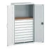 40021204 - Armoire CUBIO SMF-10620-1W - Mini atelier Portes Perfo, 9 Tiroirs - LxPxH 1050x650x2000mm - Gris Clair RAL 7035 40021204 - Armoire CUBIO SMF-10620-1W - Mini atelier Portes Perfo, 9 Tiroirs - LxPxH 1050x650x2000mm - Gris Clair RAL 7035