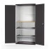 40022090 - Armoire CUBIO SMF-13620 - Mini atelier Portes Perfo, 2 Tablettes - LxPxH 1300x650x2000mm - Gris Anthracite RAL 7016 40022090 - Armoire CUBIO SMF-13620 - Mini atelier Portes Perfo, 2 Tablettes - LxPxH 1300x650x2000mm - Gris Anthracite RAL 7016