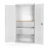 40022090 - Armoire CUBIO SMF-13620 - Mini atelier Portes Perfo, 2 Tablettes - LxPxH 1300x650x2000mm - Gris Clair RAL 7035 40022090 - Armoire CUBIO SMF-13620 - Mini atelier Portes Perfo, 2 Tablettes - LxPxH 1300x650x2000mm - Gris Clair RAL 7035