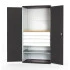 40022092 - Armoire CUBIO SMF-13620 - Mini atelier Portes Perfo, 1 Tablettes, 4 Tir - LxPxH 1300x650x2000mm - Gris Anthracite RAL 7016 40022092 - Armoire CUBIO SMF-13620 - Mini atelier Portes Perfo, 1 Tablettes, 4 Tir - LxPxH 1300x650x2000mm - Gris Anthracite RAL 7016
