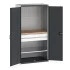 40021162 - Armoire CUBIO SMF-10620-137 - Mini atelier Portes Perfo, 1 Tablettes, 2 Tir - LxPxH 1050x650x2000mm - Gris Anthracite RAL 7016 40021162 - Armoire CUBIO SMF-10620-137 - Mini atelier Portes Perfo, 1 Tablettes, 2 Tir - LxPxH 1050x650x2000mm - Gris Anthracite RAL 7016
