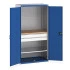 40021162 - Armoire CUBIO SMF-10620-137 - Mini atelier Portes Perfo, 1 Tablettes, 2 Tir - LxPxH 1050x650x2000mm - Bleu Gentiane RAL 5010 40021162 - Armoire CUBIO SMF-10620-137 - Mini atelier Portes Perfo, 1 Tablettes, 2 Tir - LxPxH 1050x650x2000mm - Bleu Gentiane RAL 5010