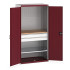 40021162 - Armoire CUBIO SMF-10620-137 - Mini atelier Portes Perfo, 1 Tablettes, 2 Tir - LxPxH 1050x650x2000mm - Rouge Pourpre RAL 3004 40021162 - Armoire CUBIO SMF-10620-137 - Mini atelier Portes Perfo, 1 Tablettes, 2 Tir - LxPxH 1050x650x2000mm - Rouge Pourpre RAL 3004