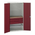 16926572 - VERSO Armoire mini atelier - 1 Tablettes, 3 Tiroirs, 1 habillage, 1 plateau - LxPxH 1050x550x2000mm - Rouge Pourpre RAL 3004 16926572 - VERSO Armoire mini atelier - 1 Tablettes, 3 Tiroirs, 1 habillage, 1 plateau - LxPxH 1050x550x2000mm - Rouge Pourpre RAL 3004