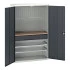 16926592 - VERSO Armoire mini atelier - 2 Tablettes, 1 Tiroir, 1 habillage, 1 plateau - LxPxH 1300x550x2000mm - Gris Anthracite RAL 7016 16926592 - VERSO Armoire mini atelier - 2 Tablettes, 1 Tiroir, 1 habillage, 1 plateau - LxPxH 1300x550x2000mm - Gris Anthracite RAL 7016