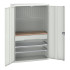 16926592 - VERSO Armoire mini atelier - 2 Tablettes, 1 Tiroir, 1 habillage, 1 plateau - LxPxH 1300x550x2000mm - Gris Clair RAL 7035 16926592 - VERSO Armoire mini atelier - 2 Tablettes, 1 Tiroir, 1 habillage, 1 plateau - LxPxH 1300x550x2000mm - Gris Clair RAL 7035