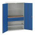 16926593 - VERSO Armoire mini atelier - 1 Tablettes, 2 Tiroirs, 1 habillage, 1 plateau - LxPxH 1300x550x2000mm - Bleu Gentiane RAL 5010 16926593 - VERSO Armoire mini atelier - 1 Tablettes, 2 Tiroirs, 1 habillage, 1 plateau - LxPxH 1300x550x2000mm - Bleu Gentiane RAL 5010