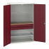 16926593 - VERSO Armoire mini atelier - 1 Tablettes, 2 Tiroirs, 1 habillage, 1 plateau - LxPxH 1300x550x2000mm - Rouge Pourpre RAL 3004 16926593 - VERSO Armoire mini atelier - 1 Tablettes, 2 Tiroirs, 1 habillage, 1 plateau - LxPxH 1300x550x2000mm - Rouge Pourpre RAL 3004