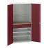 16926570 - VERSO Armoire mini atelier - 2 Tablettes, 1 Tiroir, 1 habillage, 1 plateau - LxPxH 1050x550x2000mm - Rouge Pourpre RAL 3004 16926570 - VERSO Armoire mini atelier - 2 Tablettes, 1 Tiroir, 1 habillage, 1 plateau - LxPxH 1050x550x2000mm - Rouge Pourpre RAL 3004