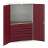 16926595 - VERSO Armoire mini atelier - 6 Tiroirs, 1 habillage, 1 plateau - LxPxH 1300x550x2000mm - Rouge Pourpre RAL 3004 16926595 - VERSO Armoire mini atelier - 6 Tiroirs, 1 habillage, 1 plateau - LxPxH 1300x550x2000mm - Rouge Pourpre RAL 3004