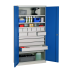 Armoire Haute Equipée - 14 Tiroirs, 5 Etagères - LxPxH 1000x500x1950 mm - Caisson et Ossature Gris Clair RAL 7035 - Façade Bleu Industrie 5015 Armoire Haute Equipée - 14 Tiroirs, 5 Etagères - LxPxH 1000x500x1950 mm - Caisson et Ossature Gris Clair RAL 7035 - Façade Bleu Industrie 5015